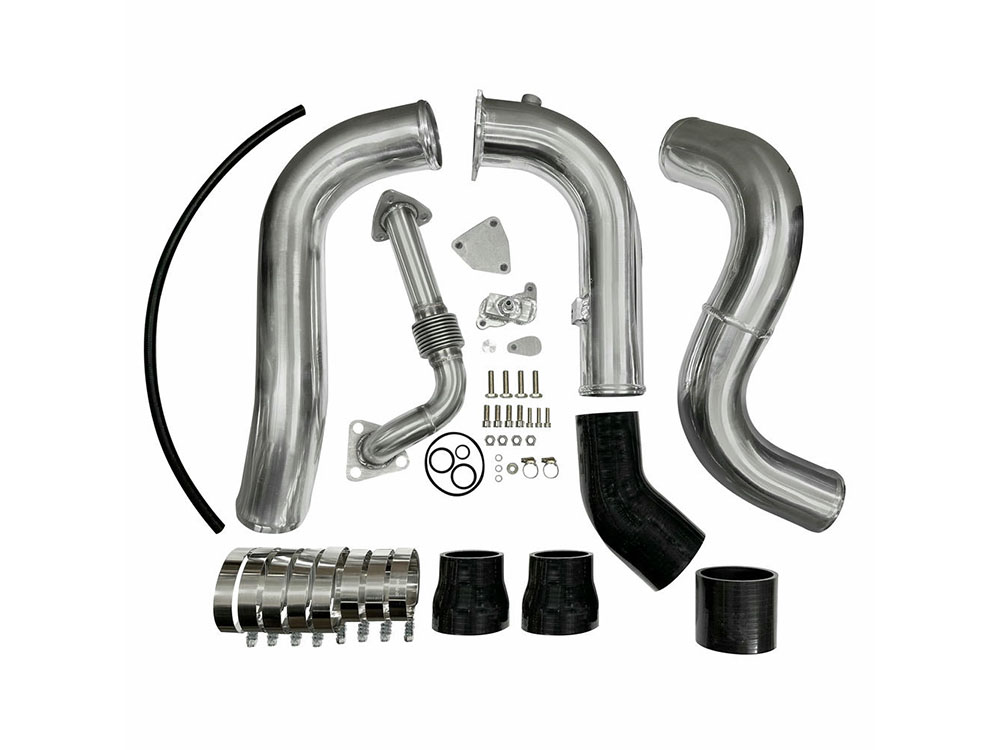 EGR Delete Kit+Hot Side Intercooler Piping Kit+UP-Pipe for 2016-2019 Nissan Titan 5.0L Cummins